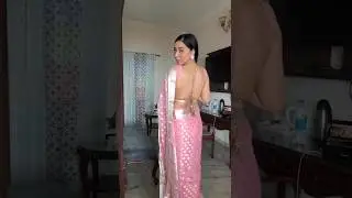 Beautiful 😍 Pre draped saree for wedding 💒 #outfitideas #saree #grwm @CataloguebyAB