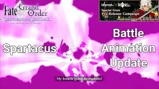 [FGO NA] Fate/Apocrypha Pre-Release: Spartacus Battle Animation Update + Noble Phantasm Subtitles