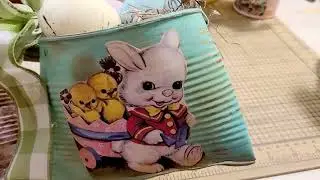 Spring Craft Fair idea- stuffed cans and chocolate bunnies
