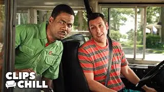 Adam Sandler se hace cargo del Autobús Escolar | Son como niños 2 (Chris Rock)