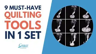 9 Must Have Quilting Tools in One Set! Q'nique 9 Piece Hopping Foot Set Overview