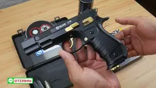 แบลงค์กัน BLOW CZ75 ดำทอง BLACK GOLDEN PARTS Blank Gun