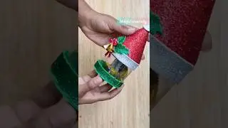 Santa Claus Candy Holder Making From Plastic Bottle #christmas #diy #craft #decoration