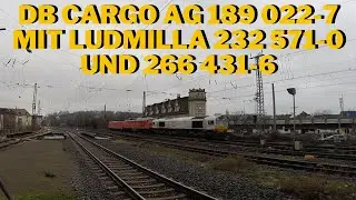 DB Cargo AG 189 022-7 mit Ludmilla 232 571-0 und 266 431-6
