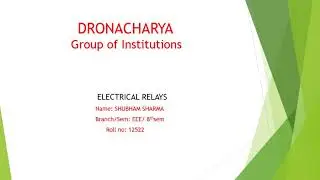 ELECTRICAL RELAYS