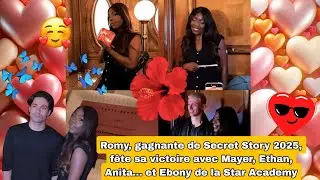 Romy, gagnante de Secret Story 2025, f&ecirc;te sa victoire avec Mayer, Ethan, Anita&hellip;et Ebony de la StarAc
