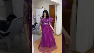 Husband reaction to my saree look 😍❤️ #vijayandvaishu #husbandwifetamilcomedy