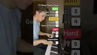 Guess The TV Show Theme! #piano #tvshow