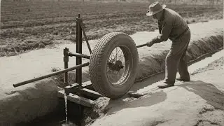 How One Depression-Era Farmer Turned Old Tires Into Working Irrigation Pumps