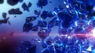 4K Blue Screensaver Motion background - Creative Commons