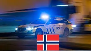 Police car - Norwegian - Sound - Siren  Politibil - Norsk - Lyd - Siren