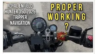 Royal Enfield Hunter 350 Tokyo black 2025 Tripper Navigation is proper working or not ?? #viralvideo