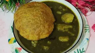 Mathura Famous Dubki Alu, Bedmi Puri |Urad Dal Puri #cookingathome #aalukirecipe #purisabji #recipe