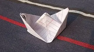 How to Make a Paper Boat from Notebook Paper in 1 Minute! | Quick & Easy Paper Boat