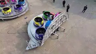 🚗☕ Trailer Tea Cup Ride &ndash; Open & Fold with Ease ☕🚗 #parkrides #mobile #amusementpark