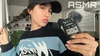 ASMR ☆ CRISPY TRIGGERS ON TASCAM (mic covers, gripping, hair,..) 