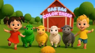 Baa Baa Color Sheep | Old MacDonald | Animal Sounds Song | Happy Rhymes Planet