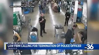 Law firm calling for police officer's termination