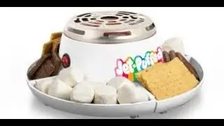 Nostalgia Indoor Electric S&rsquo;mores Maker &ndash; Fun Tabletop Kit with Roasting Sticks & 4 Trays