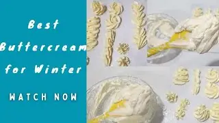 Super Shiny Less Sweetend Buttercream for Winter