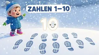 Zahlen 1–10 im Winter | Winterkleidung zählen | Kinderlied