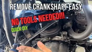 How to Remove a Crankshaft Pulley WITHOUT Special Tools | Mazda &bull; Ford &bull; Toyota DIY