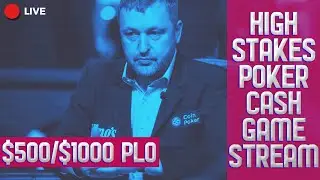 High Stakes PLO Action with TonyG | omaha4rollz | Rahul $500/$1000 Cash Game