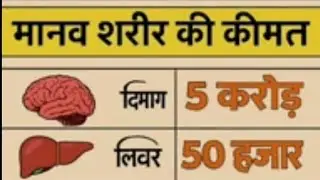 मानव शरीर  की कीमत 😱