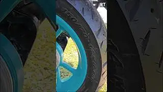Oversized tires for aerox v2 MachoConcept #aerox #machoconcept #yamaha #foryou #ytshorts