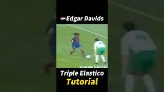 Edgar Davids Triple Elastico Tutorial！#football #footballshorts #footballskills #soccer