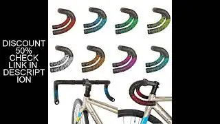 Chrysanthemum pattern Road Bike Bar Tape Gradient Color Handlebar Tapes EVA/PU Soft Anti-Vibration W