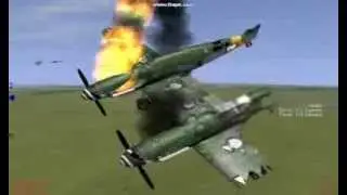 IL2 Sturmovik Stunts & Crashes (with music)