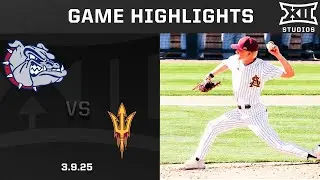 Gonzaga vs. Arizona State (3.9.25) Highlights | 2025 Big 12 Baseball