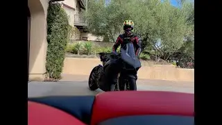Ducati V4S Full Carbon FIRST RIDE! Part 1