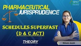 SCHEDULE SUPERFAST || Pharmaceutical Jurisprudence || For all competative exams || #jurisprudence