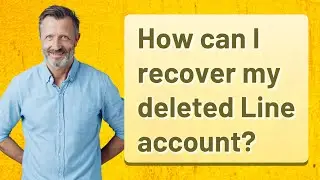How can I recover my deleted Line account?