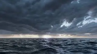 1 Hour Window to an Impossible Ocean Storm | Cozy Ambient View
