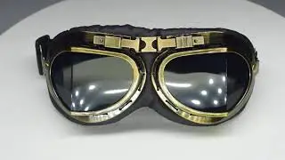 EVOMOSA&trade; 1pc Retro Motorcycle Goggles Glasses Vintage Moto Classic Goggles for Harley Pilot Steampun