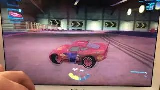 Cars 2 The Video Game - Hudson Hornet Piston Cup Lightning McQueen - Oil Rig Run 3 Laps