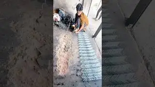 Amazing wire fence making. #shortvideo #amazing
