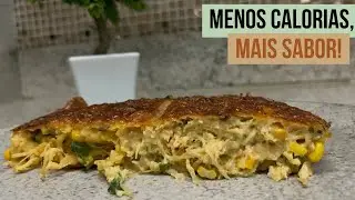 Torta de Frango Fit Sem Glúten – Proteica, Cremosa e Pronta em 20 Minutos!