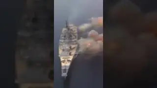 USS New Jersey BB-62 firing 16 inch guns. Firepower for freedom  #shorts #battleship #short #USA