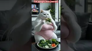 Fatty Cat weight loss journey #shorts #shortsfeed #youtubeshorts #pets #funny #trendingshorts