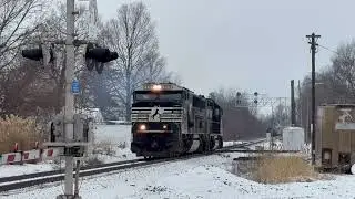 Norfolk Southern L43 Coming and Going With a Run Around and a Goodwill Ambassador Conductor