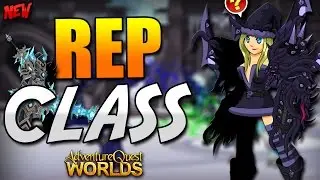 NEW REP CLASS!!! Farming AC DROPS - AQW AdventureQuest Worlds