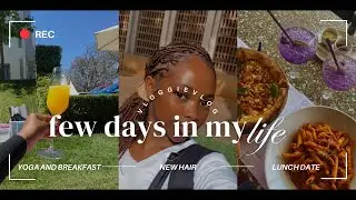 Vloggy vlog: yoga date, new hair, lunch date & more!