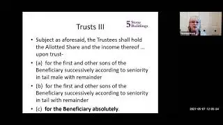 Womble Bond Dickinson Trust Co -V Glenn &ndash; Webinar by Penelope Reed QC
