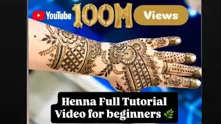 Top MEHENDI TUTORIAL forbeginners||How to Apply HENNA DESIGN||PARTY HENNADESIGNS#henna#youtubeshorts