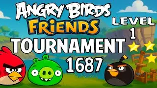 Angry Birds Friends Level 1 Tournament 1687 Power-Ups 💥 Highscore Walkthrough (22.01.2026)