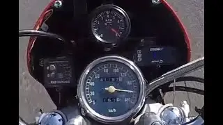 Yamaha Virago XV535 Acceleration & Top Speed HD 1440p 50fps